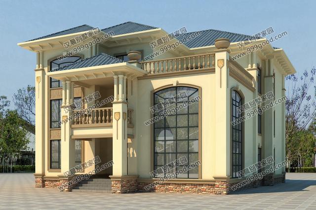 非常經典的三層別墅設計圖紙，美觀大氣，看一眼都想蓋！