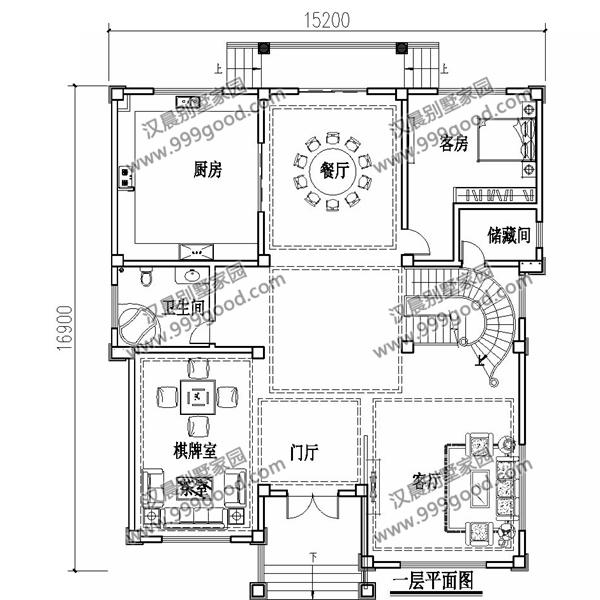 非常經典的三層別墅設計圖紙，美觀大氣，看一眼都想蓋！