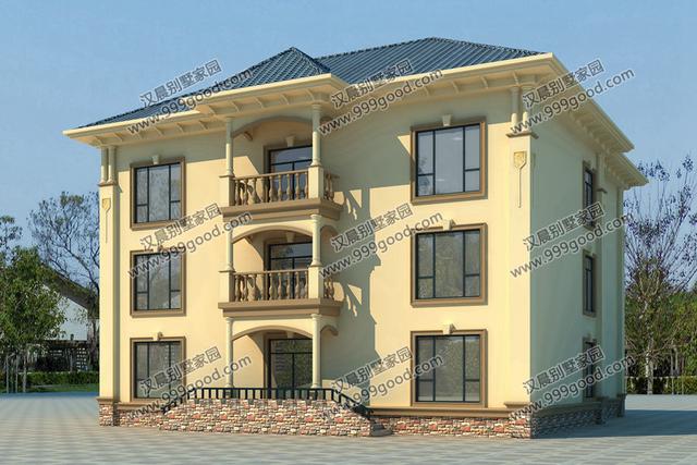 非常經典的三層別墅設計圖紙，美觀大氣，看一眼都想蓋！