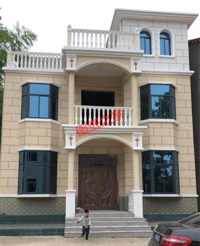 新農(nóng)村三層帶露臺(tái)自建房設(shè)計(jì)施工圖，農(nóng)村自建別墅推薦