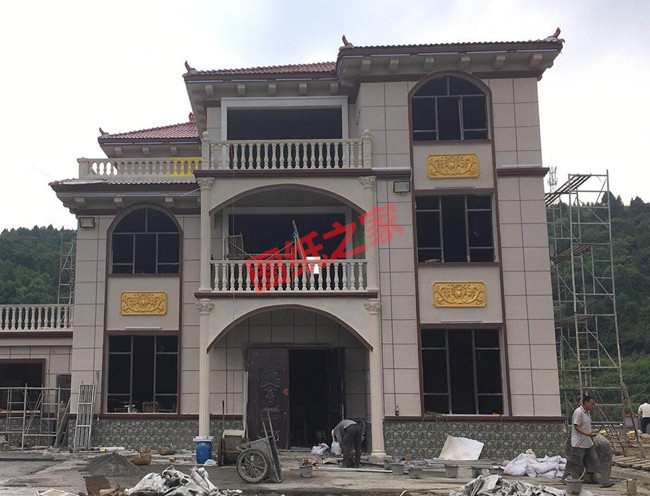 在農村30萬可以建造的三層別墅款式,帶別墅外觀圖片