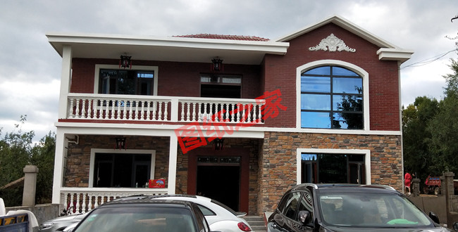 二層新農(nóng)村自建房設(shè)計圖，帶外觀效果圖