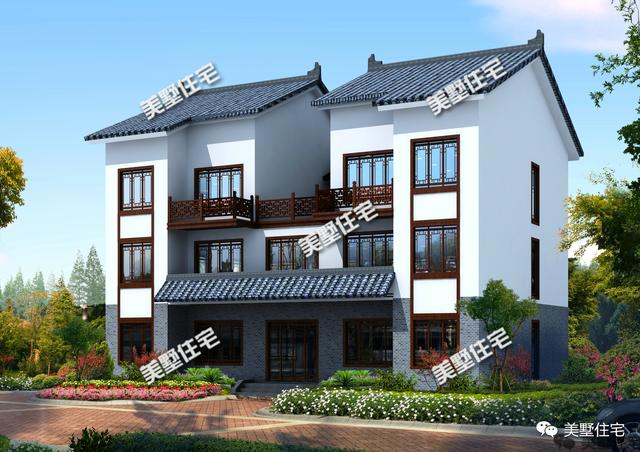 30款中式風格別墅效果圖，一二三層都有，像世外桃源一樣漂亮