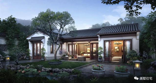 30款中式風格別墅效果圖，一二三層都有，像世外桃源一樣漂亮