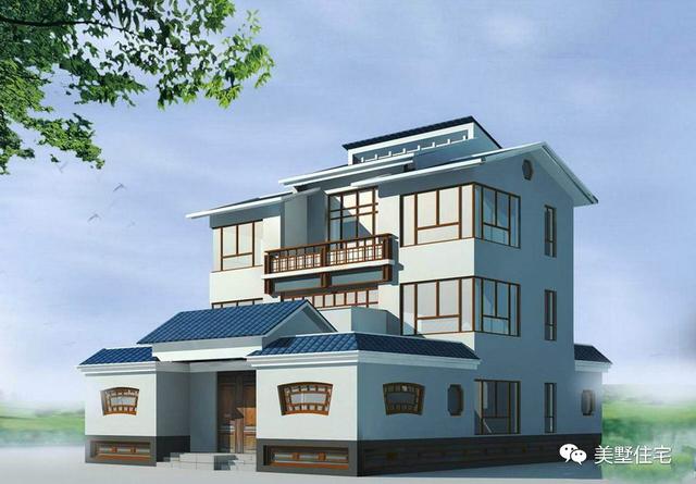 30款中式風格別墅效果圖，一二三層都有，像世外桃源一樣漂亮