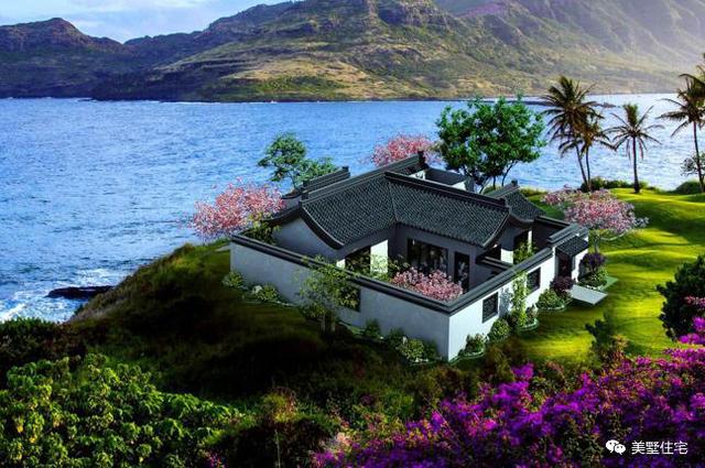 30款中式風格別墅效果圖，一二三層都有，像世外桃源一樣漂亮