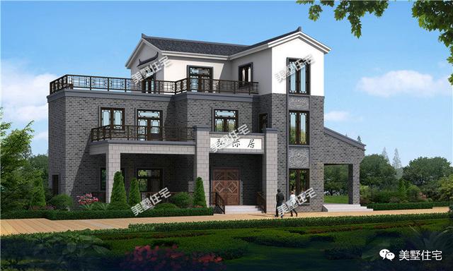 30款中式風格別墅效果圖，一二三層都有，像世外桃源一樣漂亮