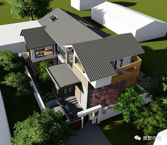 30款中式風格別墅效果圖，一二三層都有，像世外桃源一樣漂亮