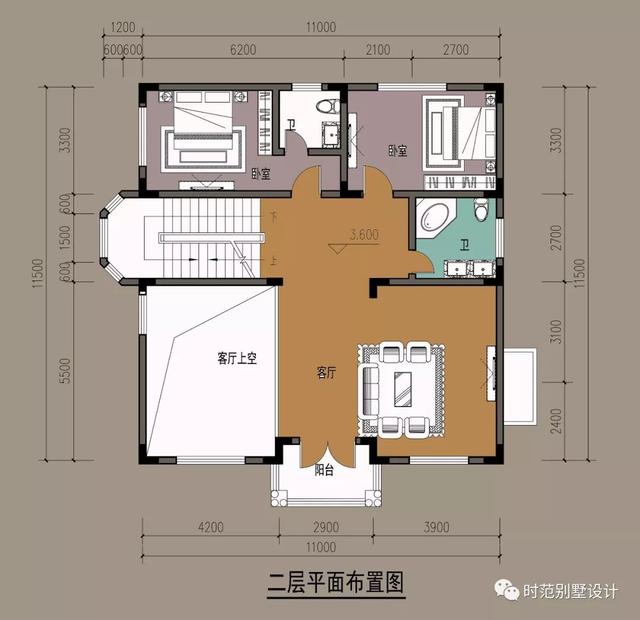 歐式豪華別墅，農村自建三層小樓設計圖，11x12米7室3廳6衛，農村蓋房就是這么美