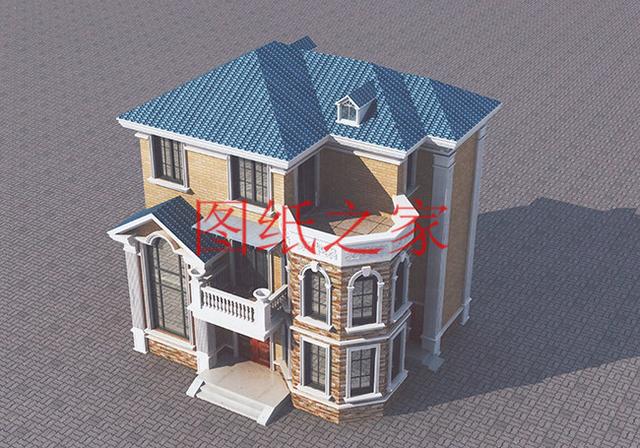 12x10米歐式三層別墅，生活和娛樂兼顧，非常簡(jiǎn)潔實(shí)用！