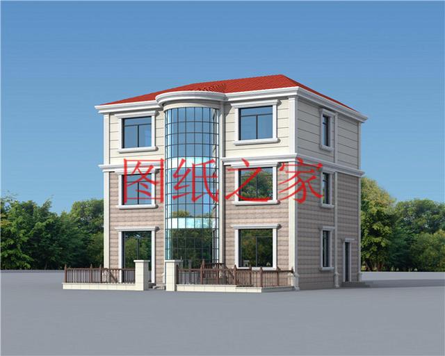 12x10米歐式三層別墅，生活和娛樂兼顧，非常簡(jiǎn)潔實(shí)用！