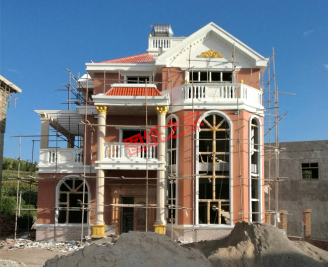 三層帶車庫農村別墅設計圖紙(含外觀效果圖)