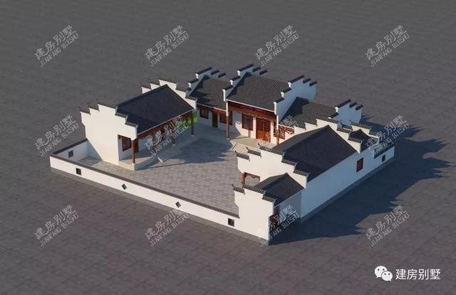 復古風格的的三合院別墅設計，這樣的住宅很保值，傳給后代有意義