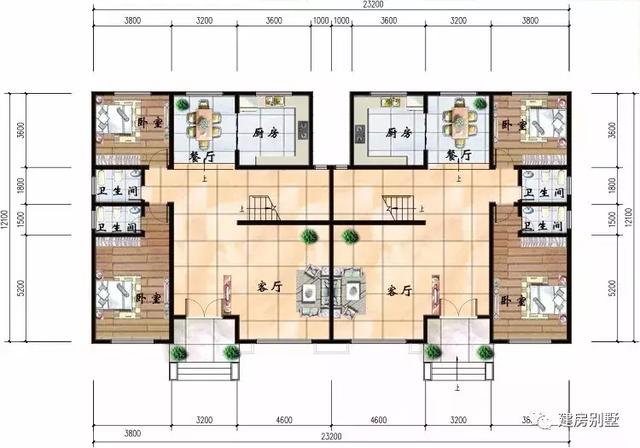 兩套三層雙拼別墅，第一棟內有乾坤，第二款大氣的雙拼戶型