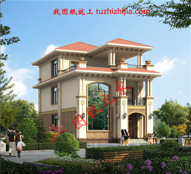 農村120方三層自建房子圖，簡單耐看、經典實用，再過20年也不落伍！