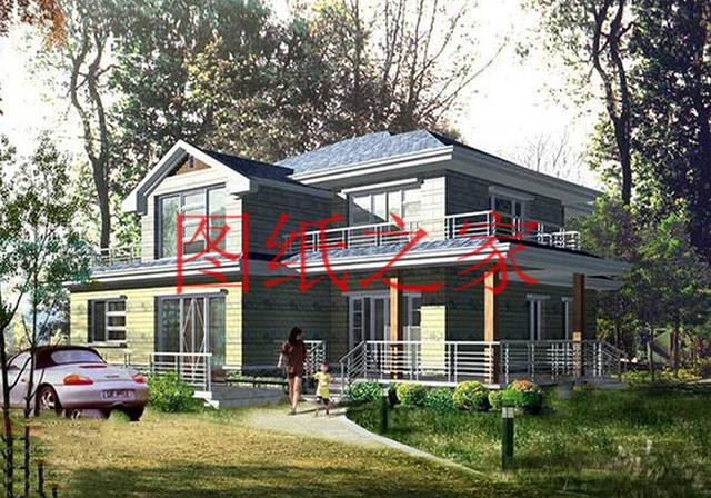 2套13X15米的田園風二層別墅，自然質樸的戶型專為農村生活設計！