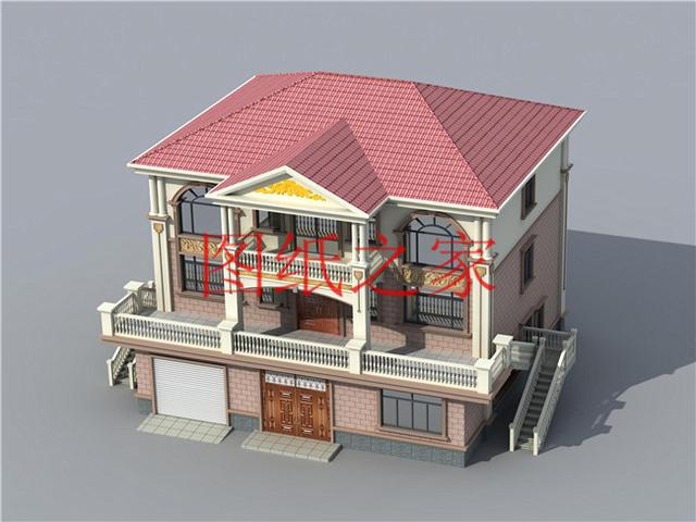 160平米三層別墅，14X13米戶型方正實用，農村自建房的首選！