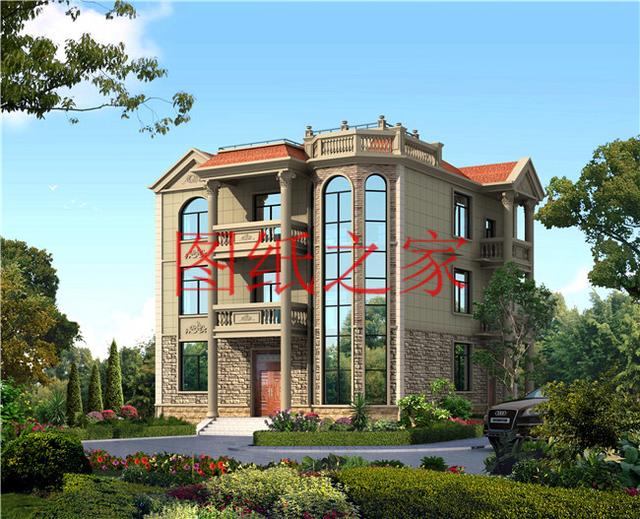 160平米三層別墅，14X13米戶型方正實用，農村自建房的首選！