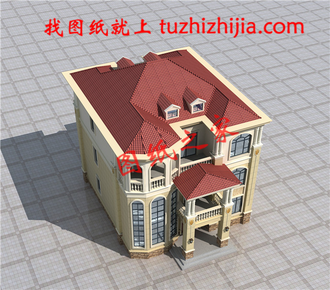 農村房子設計圖三層獨棟別墅,占地130平方米