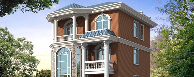 農村100平米自建房圖紙設計，小宅基地也能建成大氣實用的別墅！