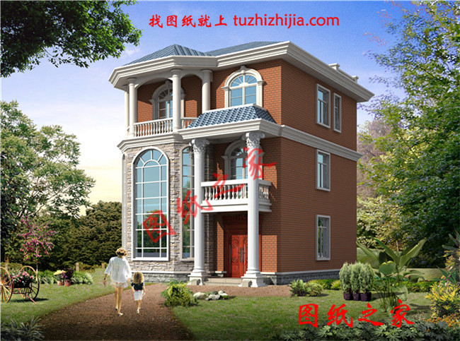 農村100平米自建房圖紙設計，小宅基地也能建成大氣實用的別墅！