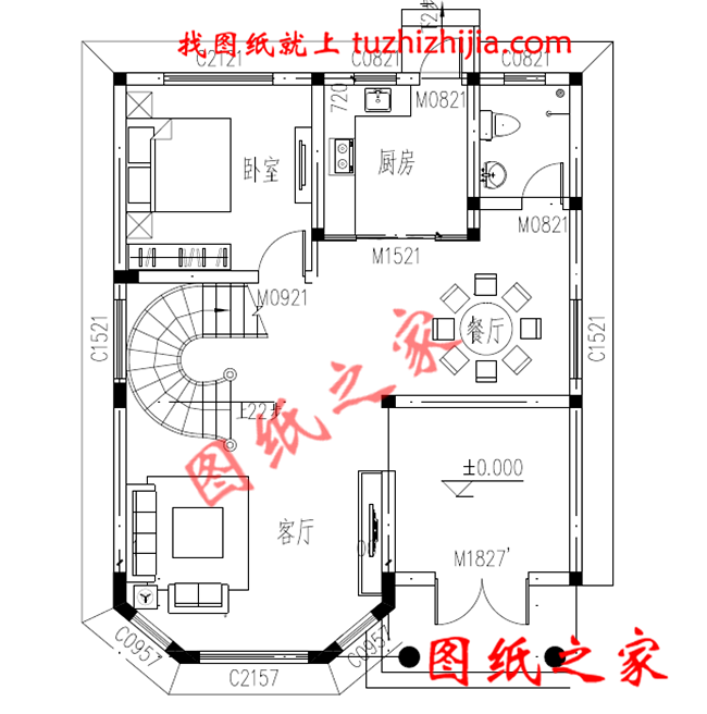 農村100平米自建房圖紙設計，小宅基地也能建成大氣實用的別墅！
