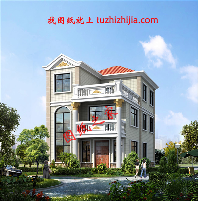 農村100平米自建房圖紙設計，小宅基地也能建成大氣實用的別墅！