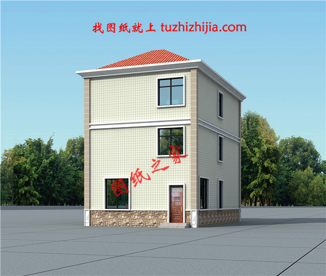 農村100平米自建房圖紙設計，小宅基地也能建成大氣實用的別墅！