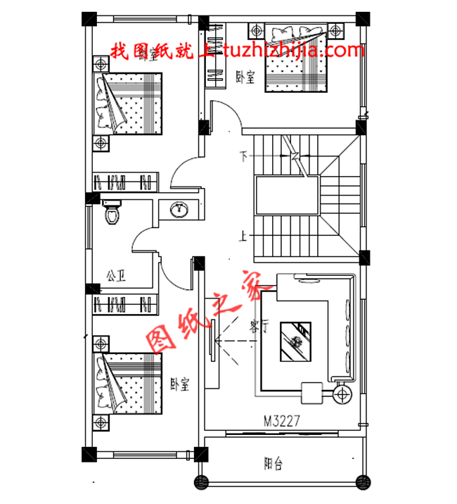 農村100平米自建房圖紙設計，小宅基地也能建成大氣實用的別墅！