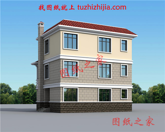 農村100平米自建房圖紙設計，小宅基地也能建成大氣實用的別墅！