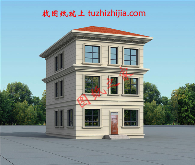 農村100平米自建房圖紙設計，小宅基地也能建成大氣實用的別墅！