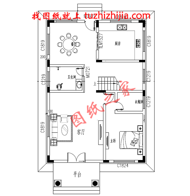 農村100平米自建房圖紙設計，小宅基地也能建成大氣實用的別墅！