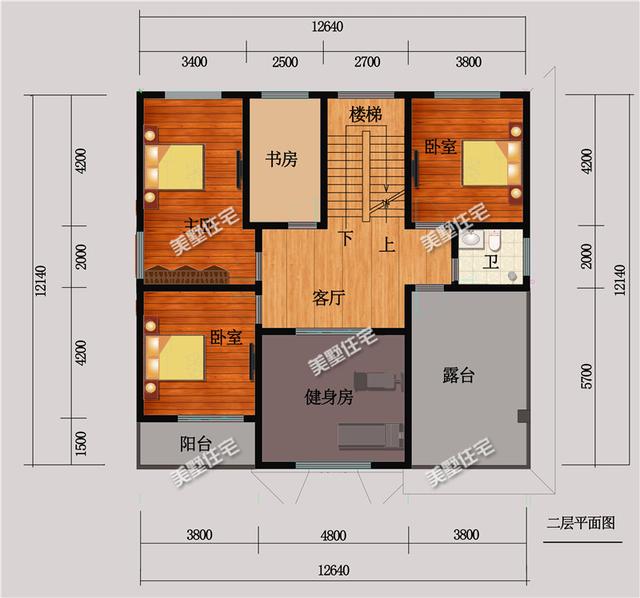 5套一二層農村養老別墅設計圖，第三款造價18萬，你喜歡嗎？
