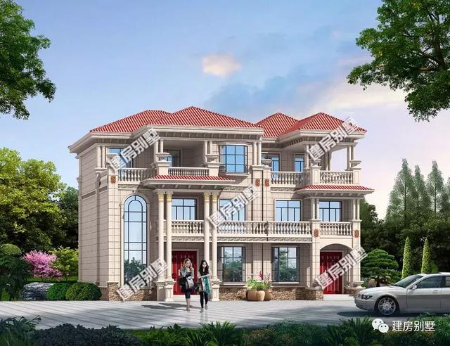 在老家修建一棟三層雙拼別墅設計，19.4×17.1米寬敞又大氣，何必眷戀北上廣