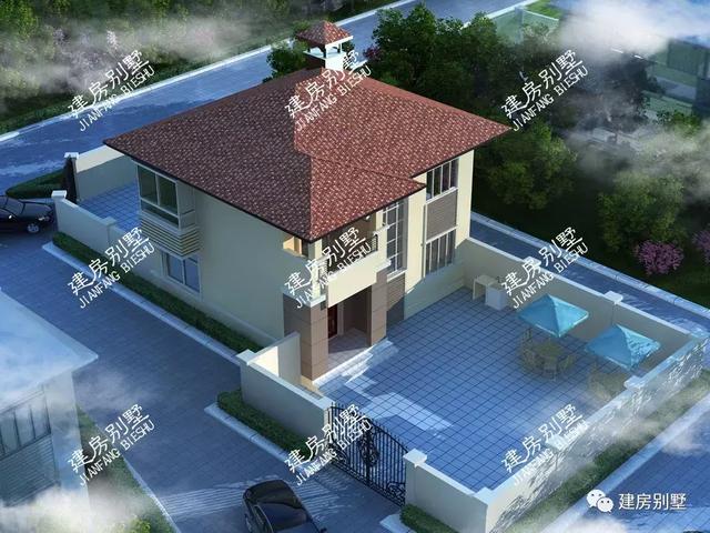 3套兩層別墅設計圖，開間10米造價非常低，20來萬就能建起來