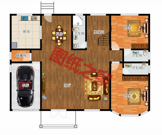 簡單大氣的農(nóng)村房子設計圖，非常漂亮的二層別墅