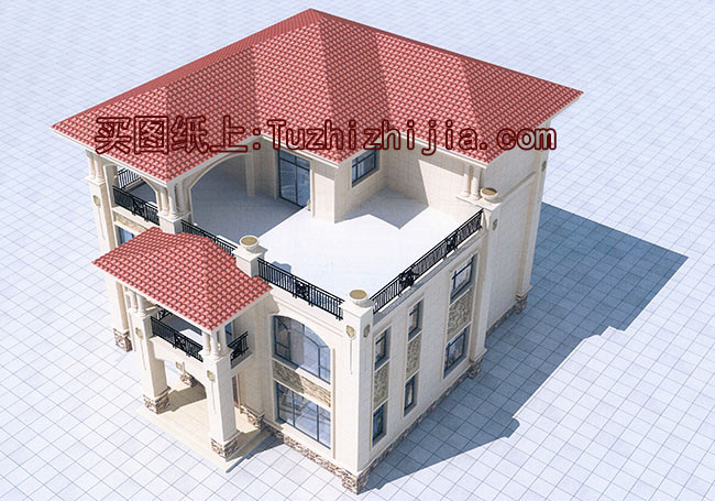 農村50萬三層別墅款式自建房圖，建成村里人都羨慕壞了！