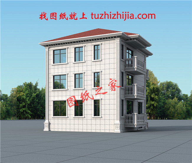 農村50萬三層別墅款式自建房圖，建成村里人都羨慕壞了！