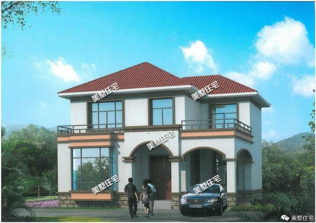 11x11米農(nóng)村兩層別墅設(shè)計(jì)圖紙，外觀典雅大方內(nèi)部舒適合理