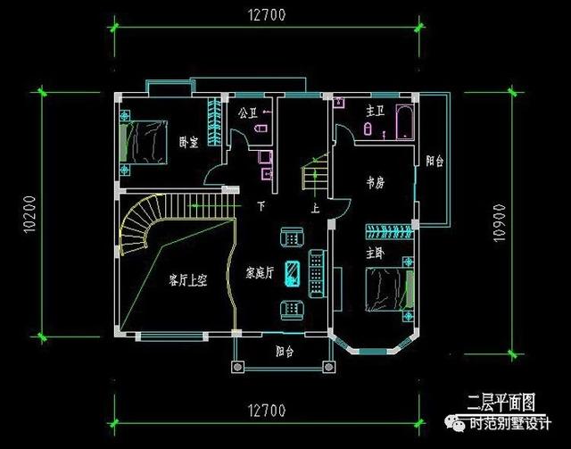 三層復(fù)式別墅設(shè)計(jì)方案，10x12米7室4廳多露臺(tái)陽臺(tái)，回到夢(mèng)開始的地方