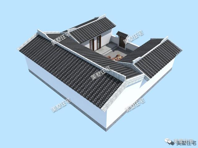 農村平房別墅設計，14x13米5室1廳帶堂屋，蓋好了比別墅更美！