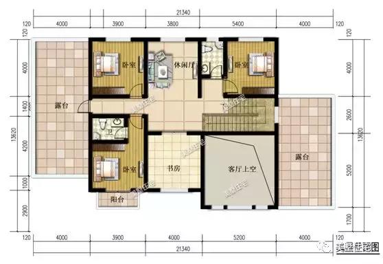 3帶車庫的農村二層別墅設計圖，外觀精美，建一棟面子十足