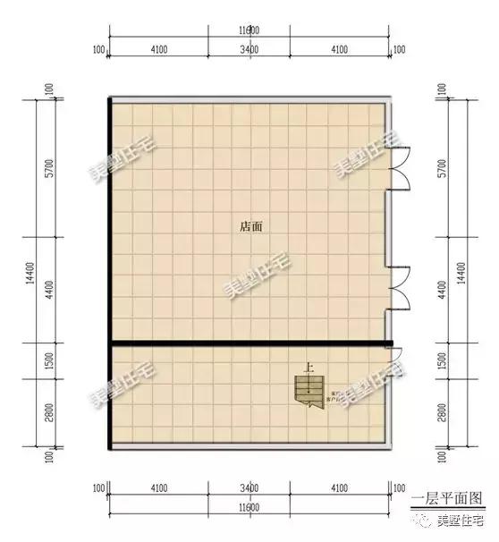 6款農(nóng)村三層自建別墅戶型圖，開間11米款款實用，第3還帶商鋪