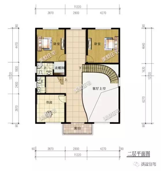 6款農(nóng)村三層自建別墅戶型圖，開間11米款款實用，第3還帶商鋪