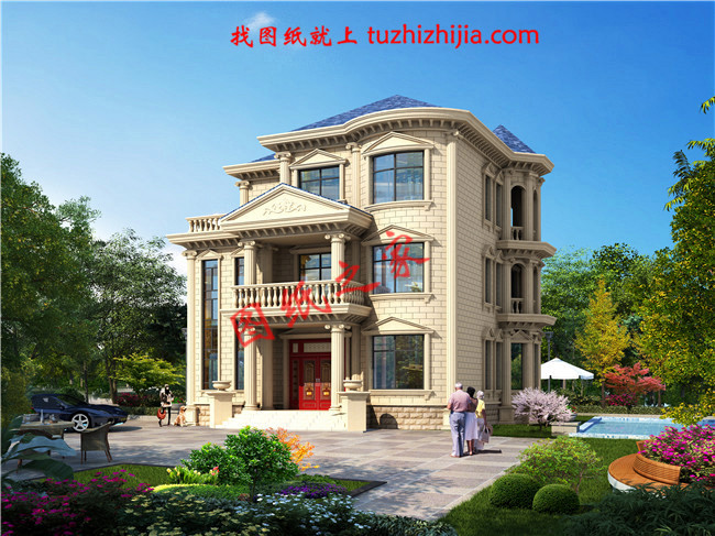 農(nóng)村60萬(wàn)三層別墅款式設(shè)計(jì)圖，美觀大氣上檔次，村里人都羨慕！