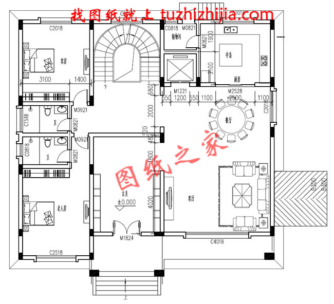 農村70萬三層別墅款式設計圖，讓一家人都住得舒適舒心！