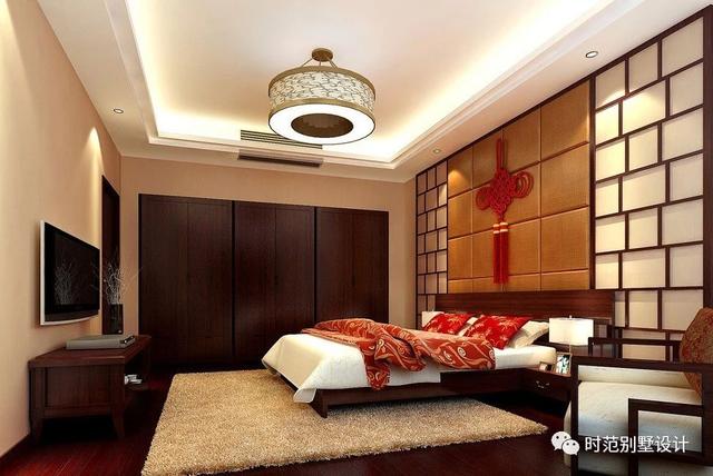 中式二層別墅戶型圖紙，面寬12米兩側無采光，5室3廳5衛，適合農村自建