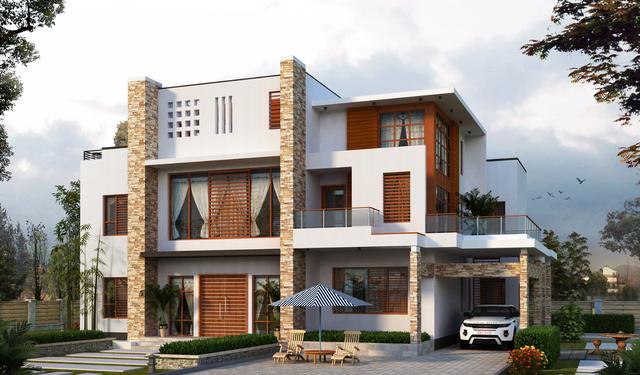 16套非常流行的自建別墅設計，原來農村房子這么好看了！