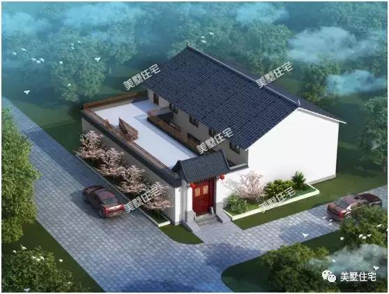 中式合院一層別墅設計圖，有家有院有品位，傳承百年