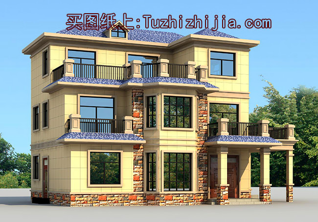 精選5套農村40萬三層別墅圖片及設計，讓村里人見了絕對非常羨慕！